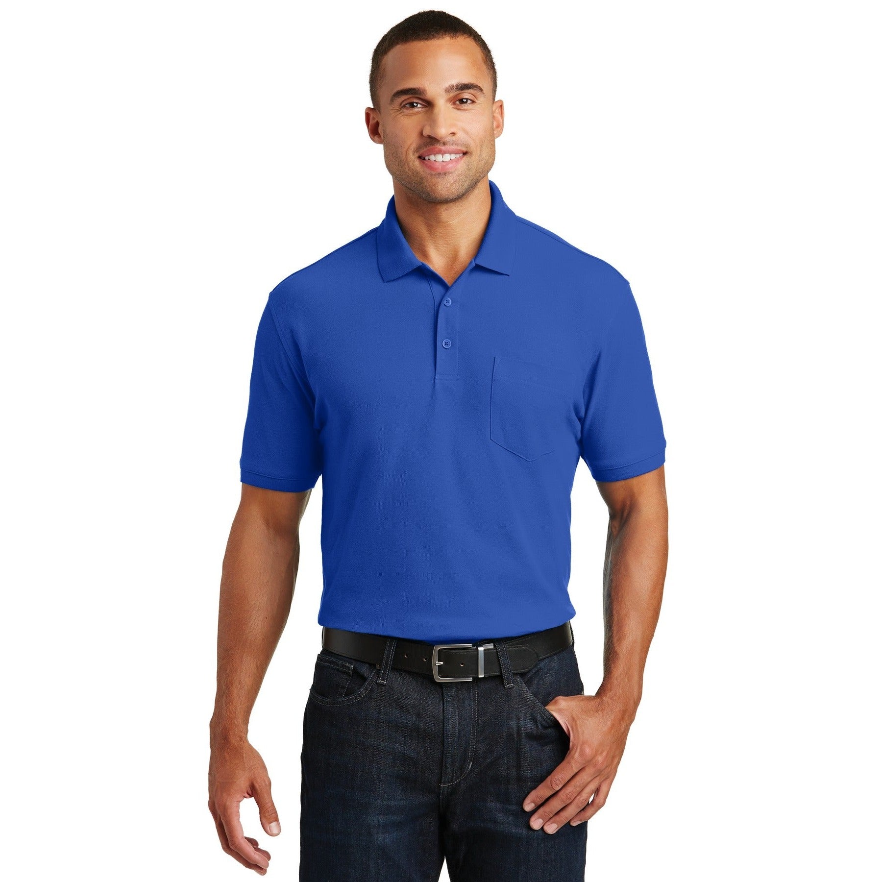 Port Authority-Port Authority® Core Classic Pique Pocket Polo. K100P-MedTech-5
