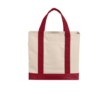 Port Authority-Port Authority® Cotton Canvas Two-Tone Tote BG429-MedTech-2