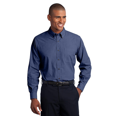 Port Authority-Port Authority® Crosshatch Easy Care Shirt. S640-MedTech-2