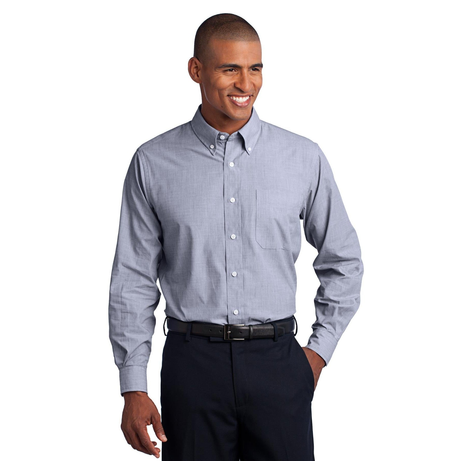 Port Authority-Port Authority® Crosshatch Easy Care Shirt. S640-MedTech-3