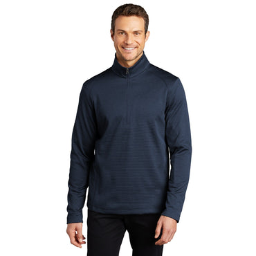 Port Authority-Port Authority ® Diamond Heather Fleece 1/4-Zip Pullover F248-MedTech-2