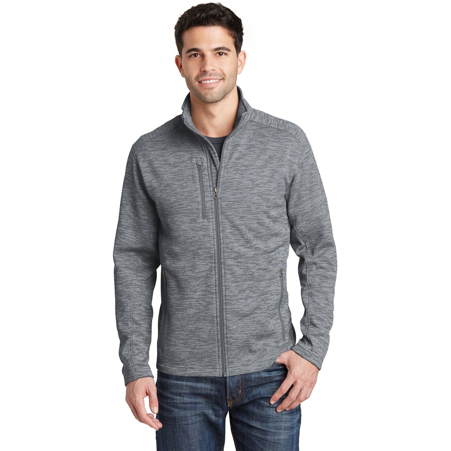 Port Authority-Port Authority® Digi Stripe Fleece Jacket. F231-MedTech-2