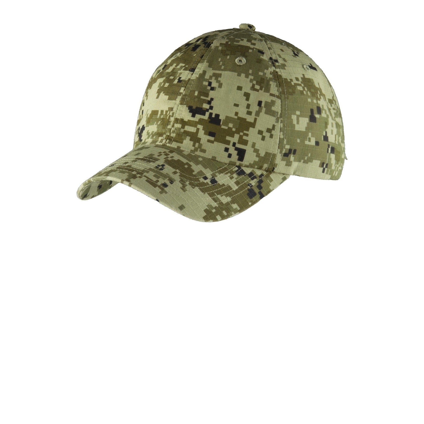 Port Authority-Port Authority® Digital Ripstop Camouflage Cap. C925-MedTech-1