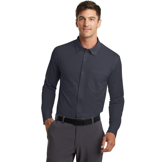 Port Authority-Port Authority® Dimension Knit Dress Shirt. K570-MedTech-1