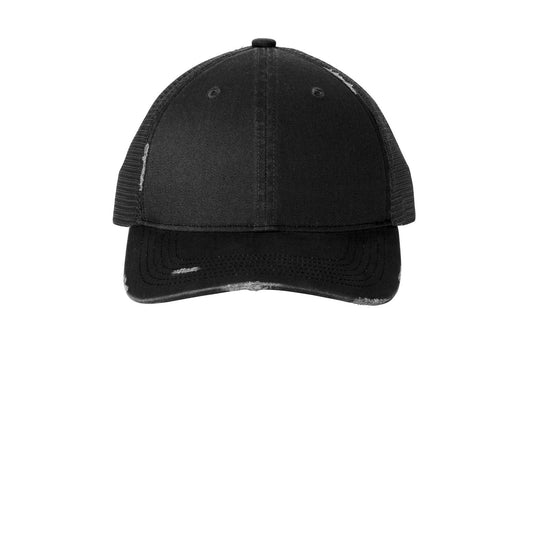 Port Authority-Port Authority® Distressed Mesh Back Cap C600-MedTech-1