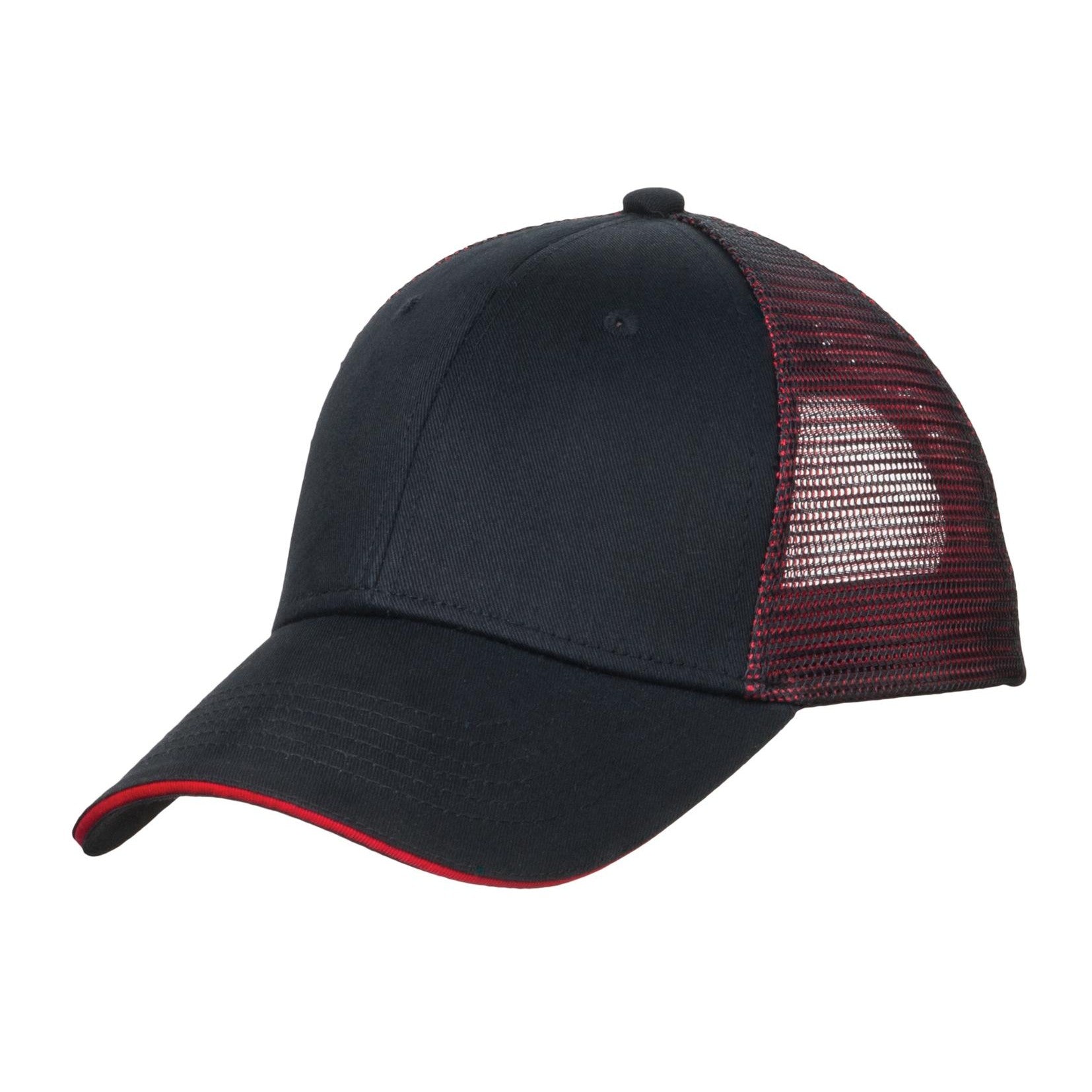Port Authority-Port Authority® Double Mesh Snapback Sandwich Bill Cap. C818-MedTech-1