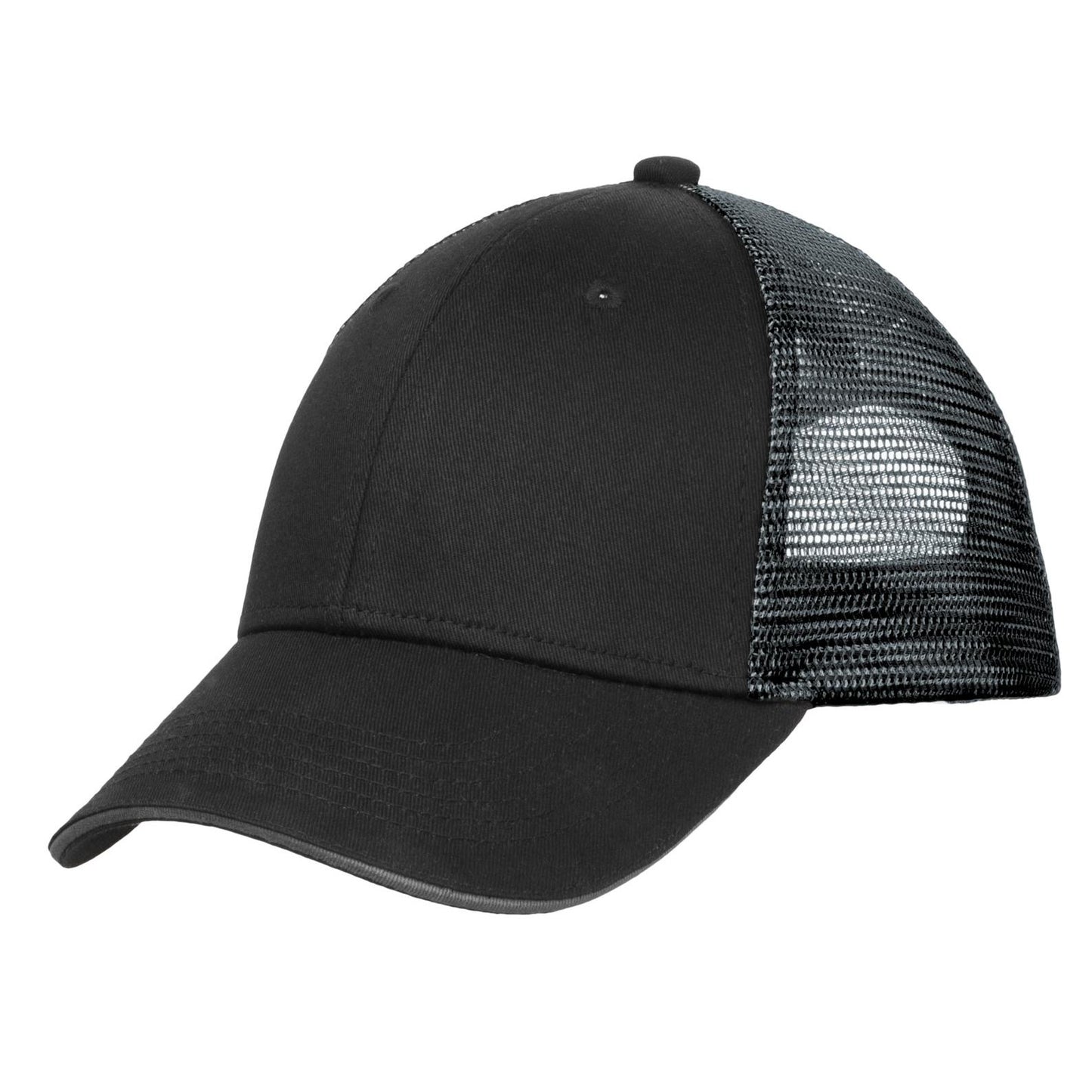 Port Authority-Port Authority® Double Mesh Snapback Sandwich Bill Cap. C818-MedTech-5