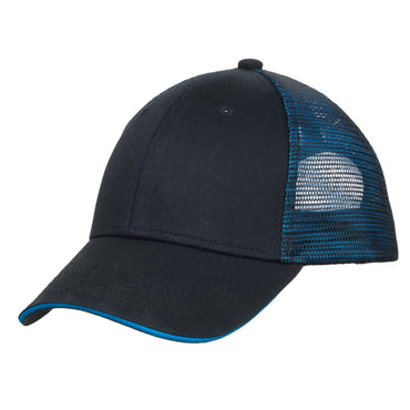 Port Authority-Port Authority® Double Mesh Snapback Sandwich Bill Cap. C818-MedTech-2