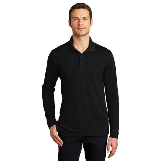 Port Authority-Port Authority ® Dry Zone ® UV Micro-Mesh Long Sleeve Polo K110LS-MedTech-1