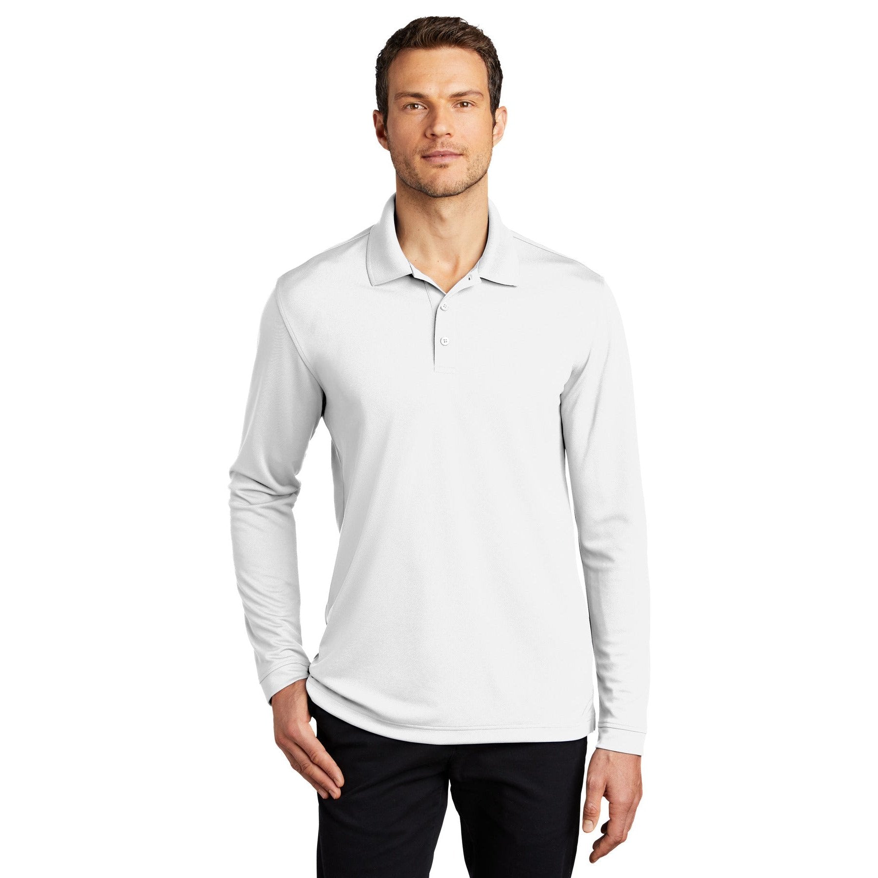 Port Authority-Port Authority ® Dry Zone ® UV Micro-Mesh Long Sleeve Polo K110LS-MedTech-6