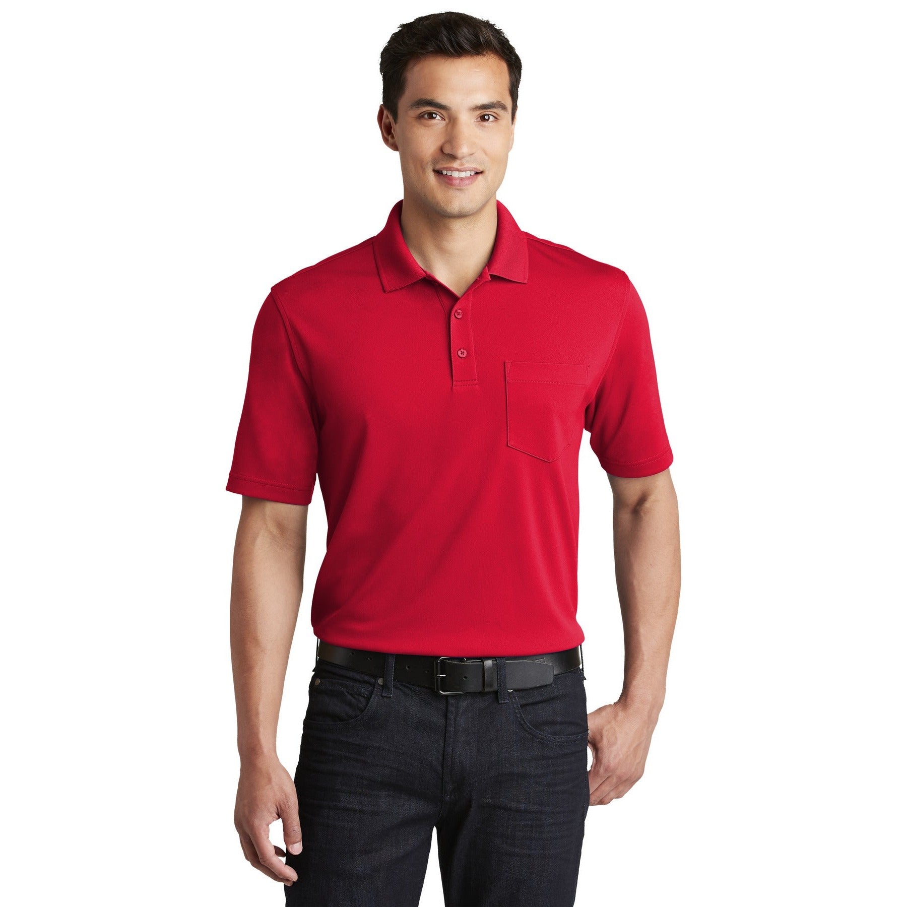 Port Authority-Port Authority® Dry Zone® UV Micro-Mesh Pocket Polo. K110P-MedTech-3