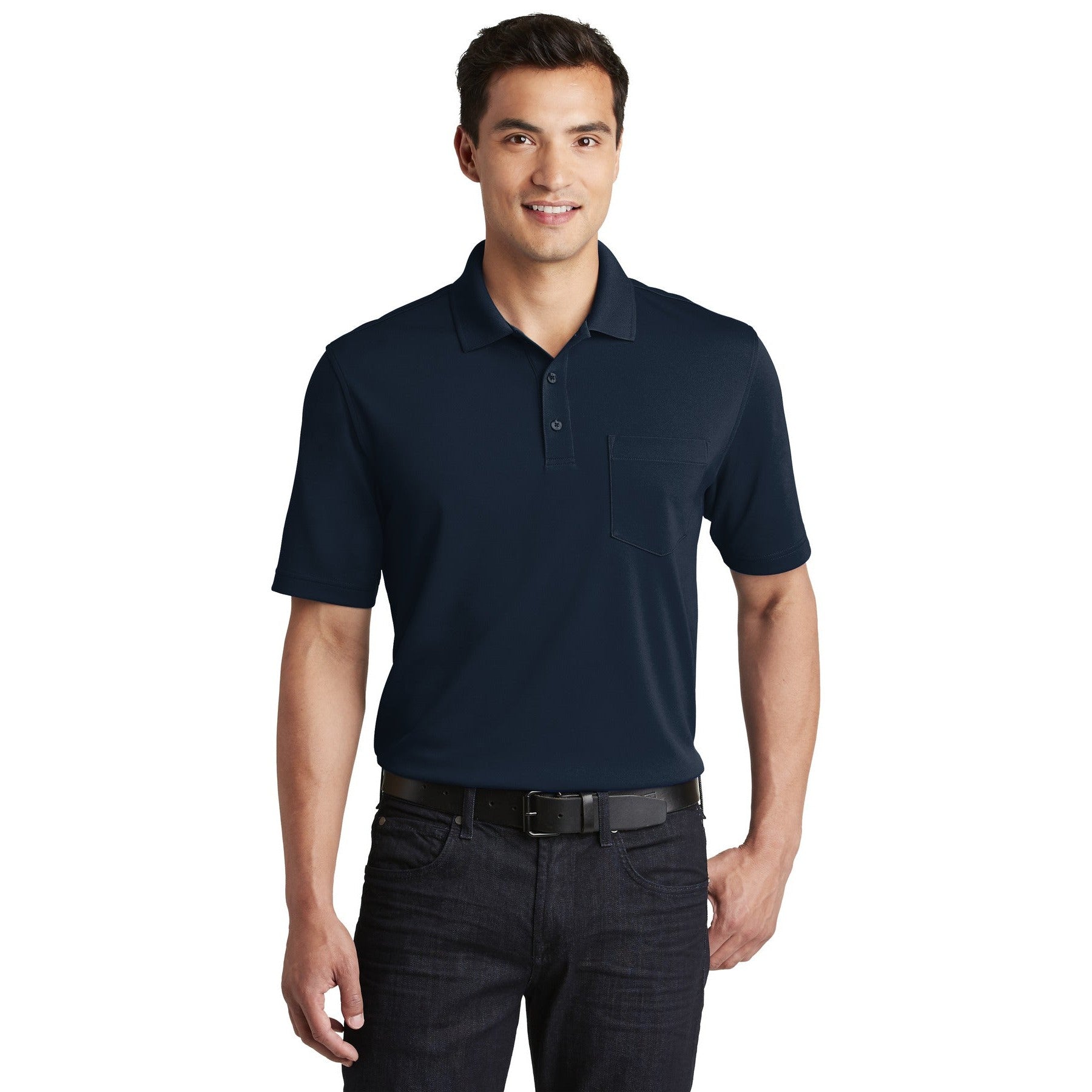 Port Authority-Port Authority® Dry Zone® UV Micro-Mesh Pocket Polo. K110P-MedTech-4