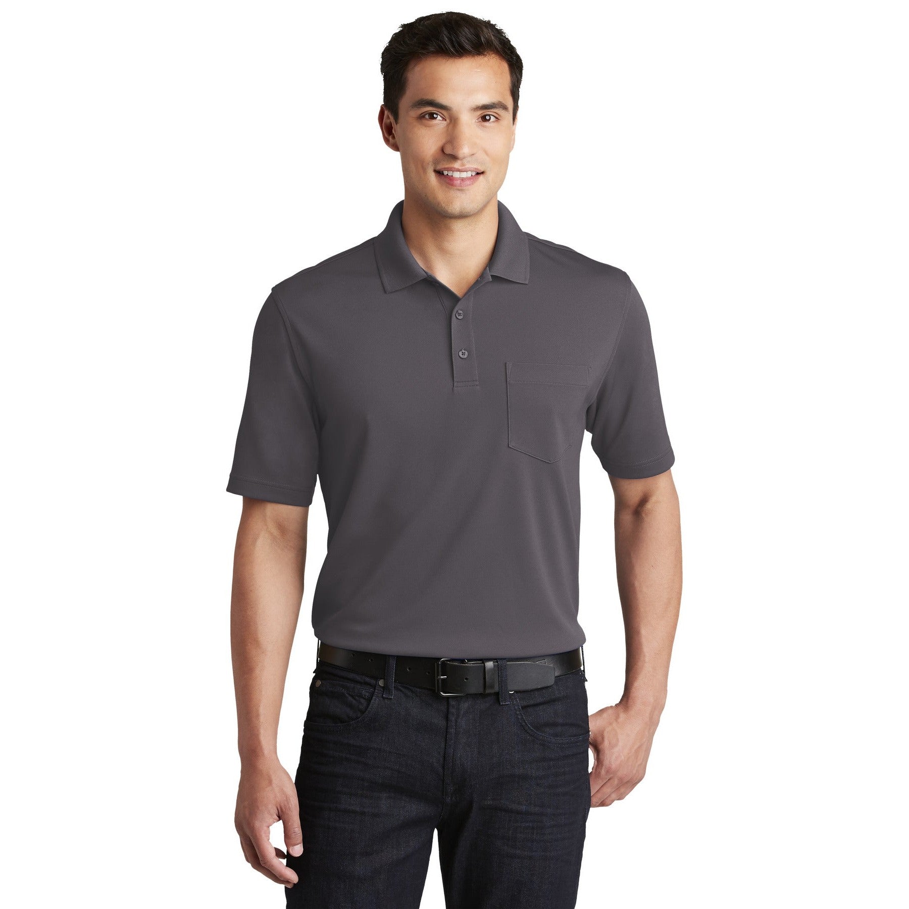 Port Authority-Port Authority® Dry Zone® UV Micro-Mesh Pocket Polo. K110P-MedTech-2