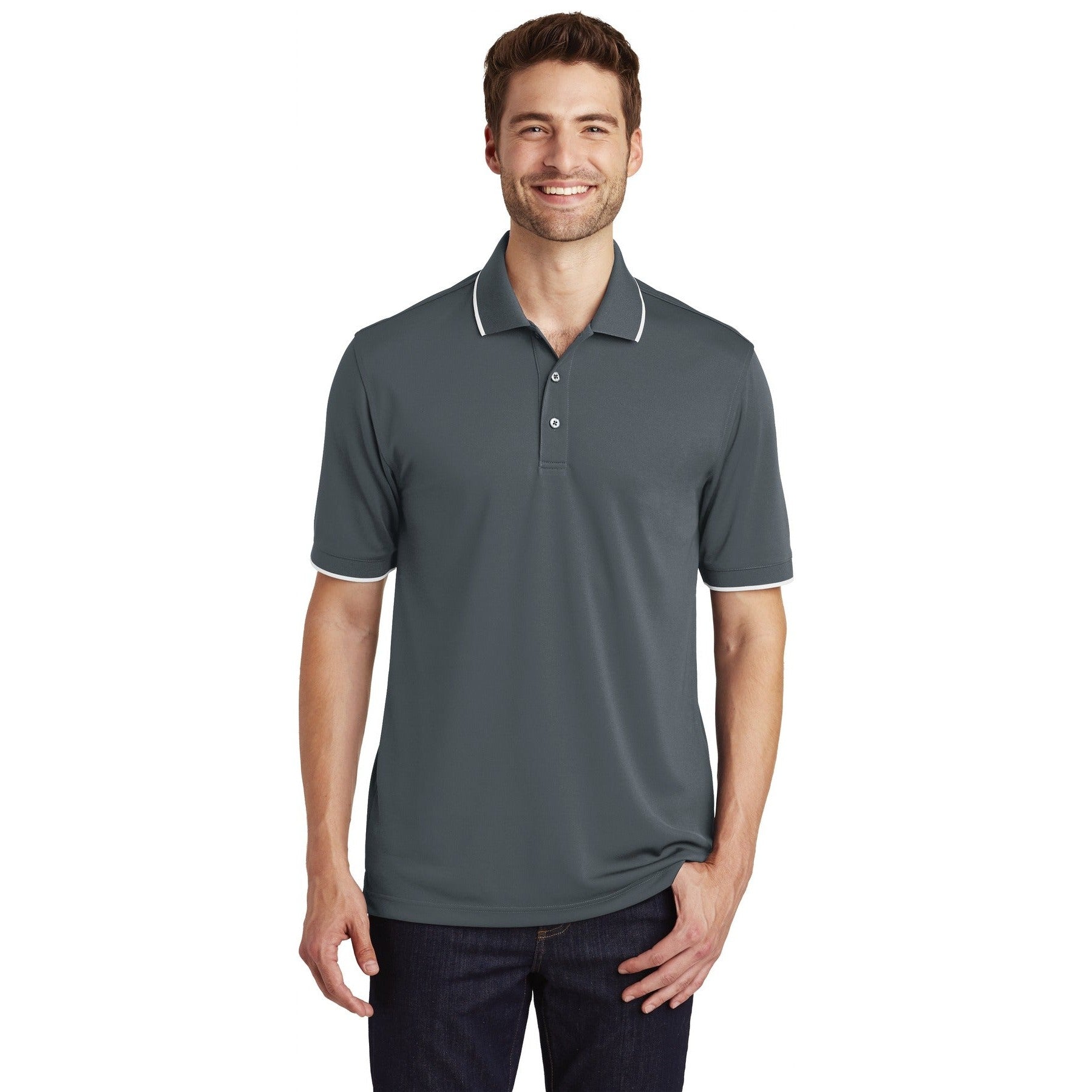 Port Authority-Port Authority® Dry Zone® UV Micro-Mesh Tipped Polo. K111-MedTech-2