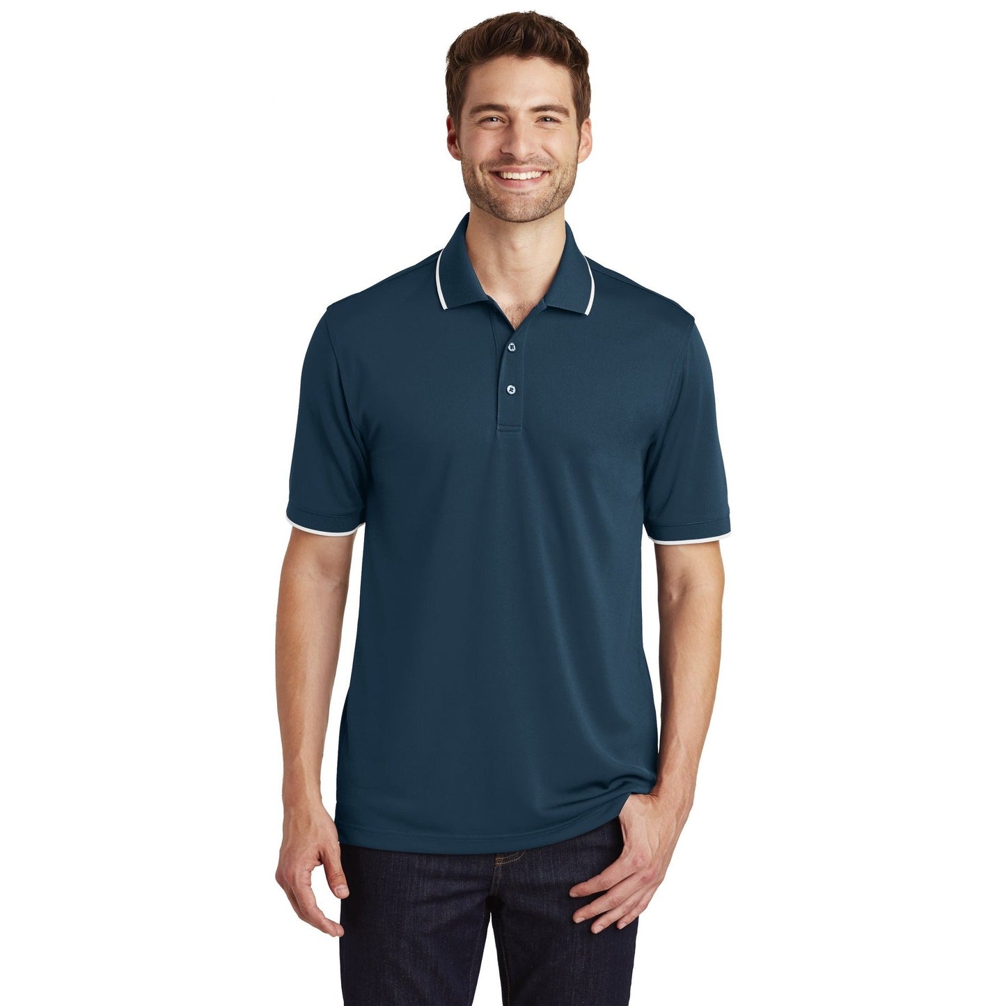 Port Authority-Port Authority® Dry Zone® UV Micro-Mesh Tipped Polo. K111-MedTech-4