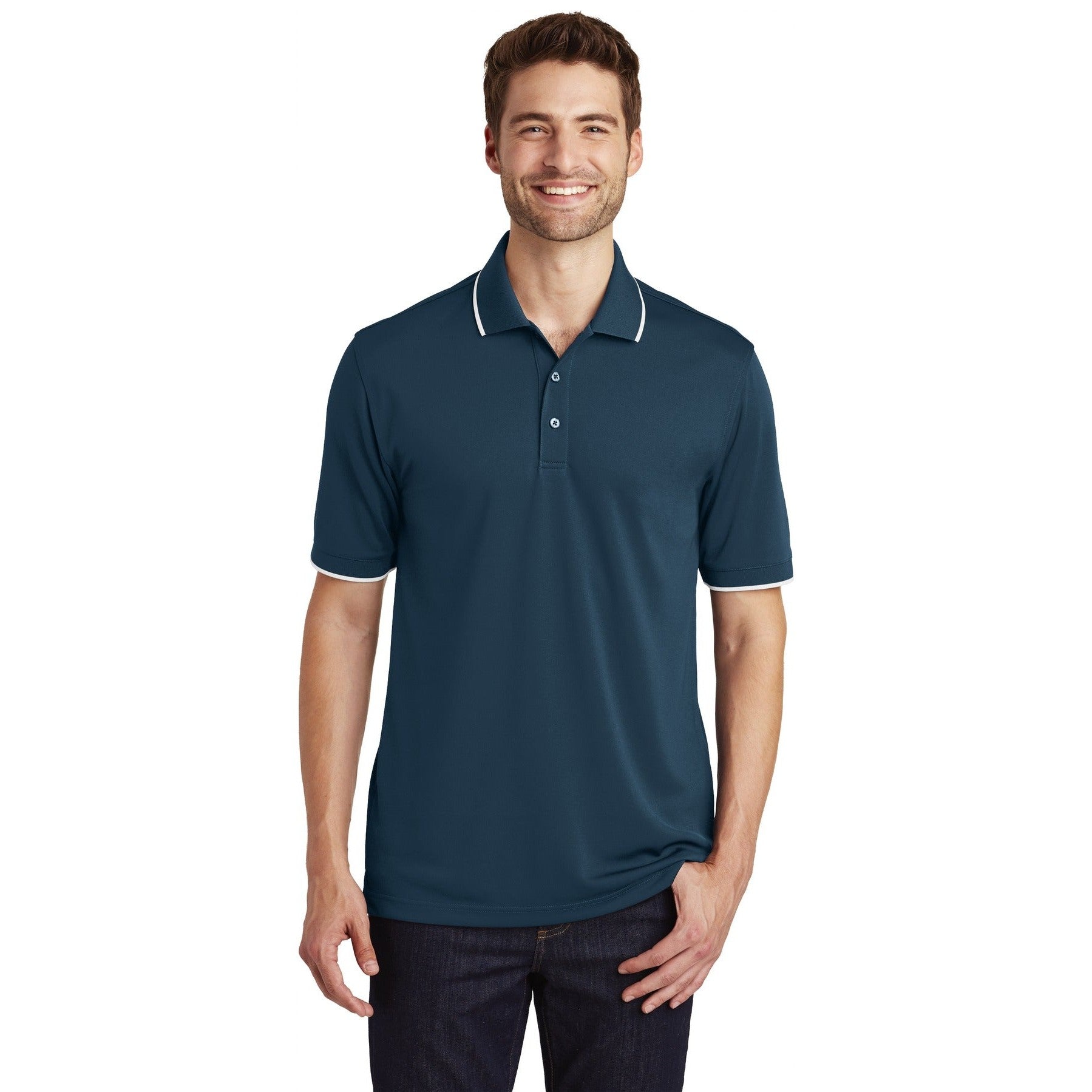 Port Authority-Port Authority® Dry Zone® UV Micro-Mesh Tipped Polo. K111-MedTech-4