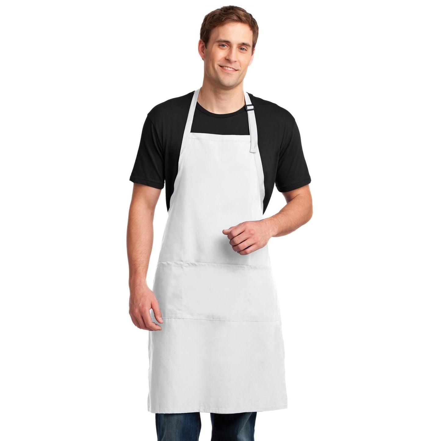 Port Authority-Port Authority® Easy Care Extra Long Bib Apron with Stain Release. A700-MedTech-6