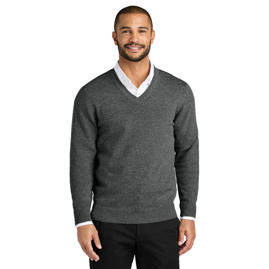 Port Authority-Port Authority® Easy Care V-Neck Sweater SW2850-MedTech-1