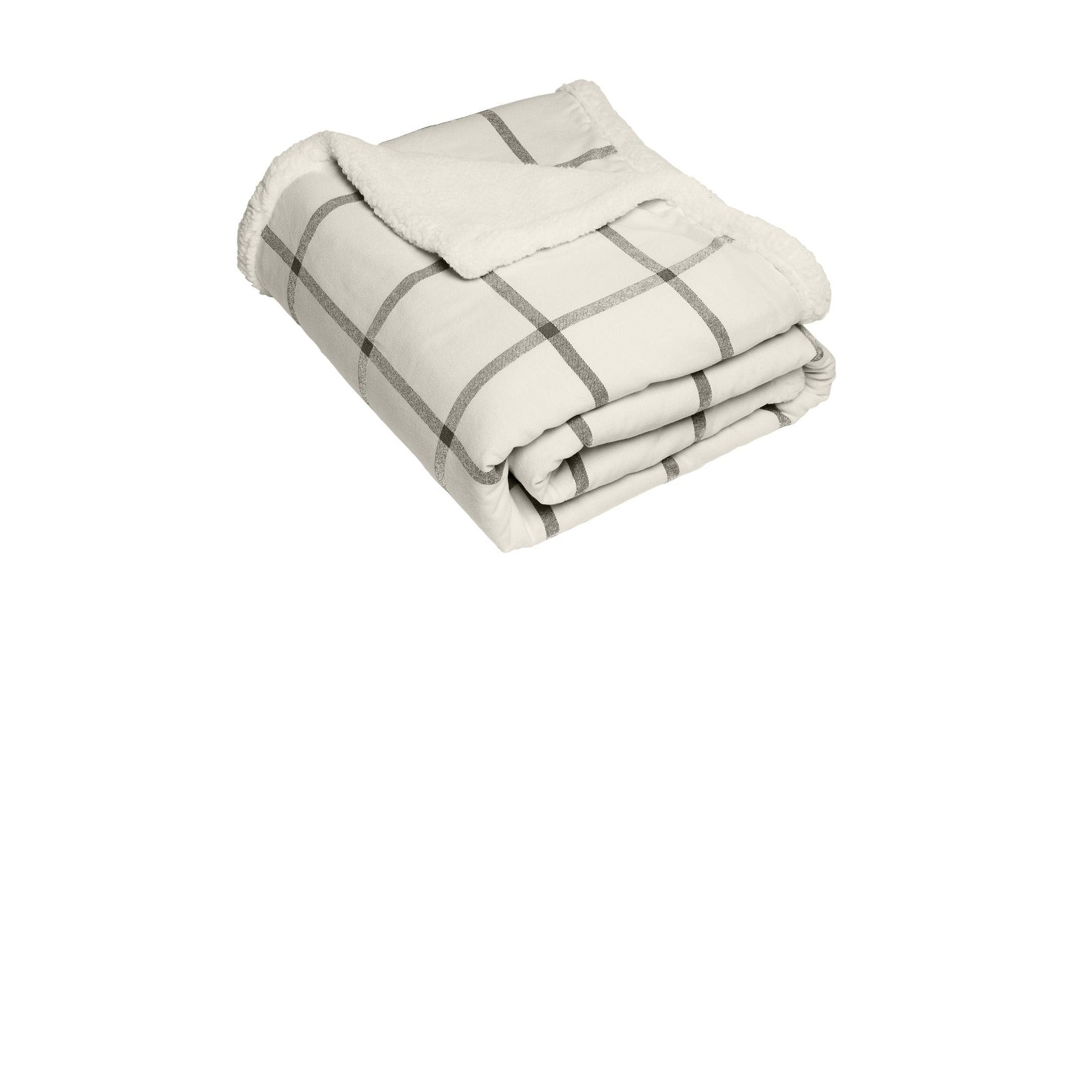 Port Authority-Port Authority ® Flannel Sherpa Blanket. BP43-MedTech-4