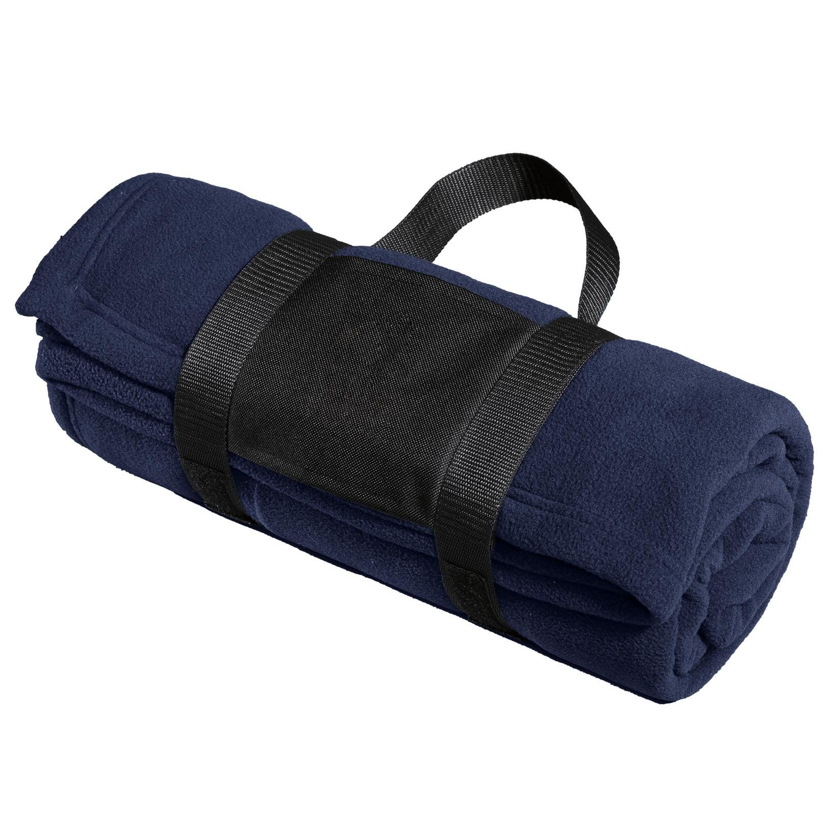 Port Authority-Port Authority® Fleece Blanket with Carrying Strap. BP20-MedTech-3