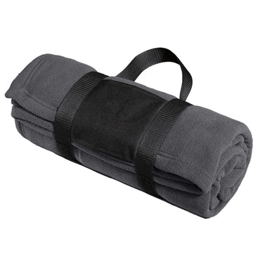 Port Authority-Port Authority® Fleece Blanket with Carrying Strap. BP20-MedTech-2