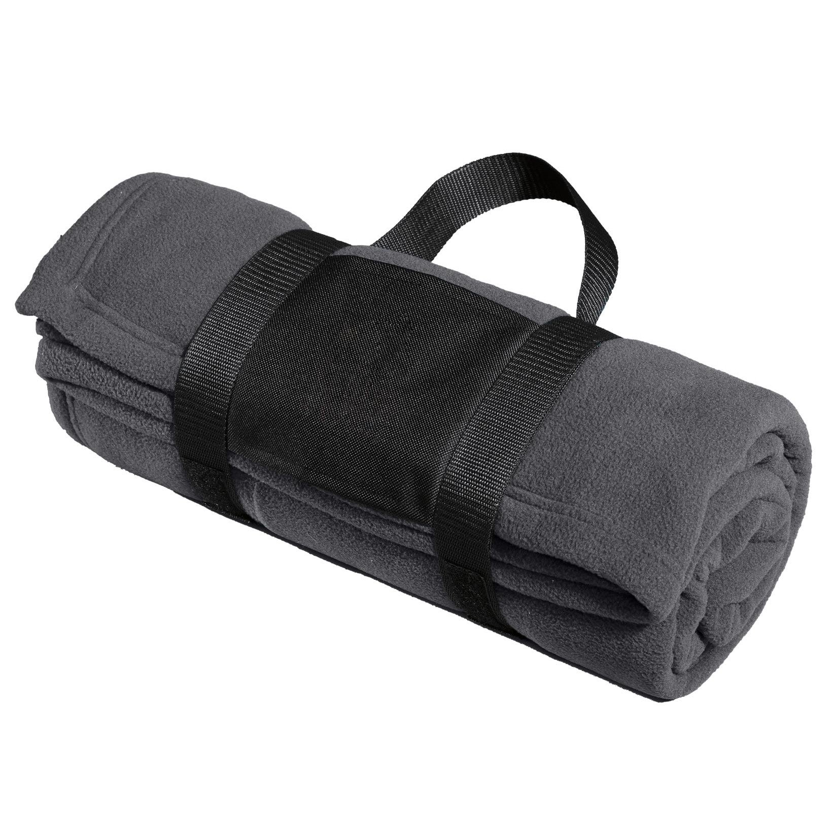 Port Authority-Port Authority® Fleece Blanket with Carrying Strap. BP20-MedTech-2