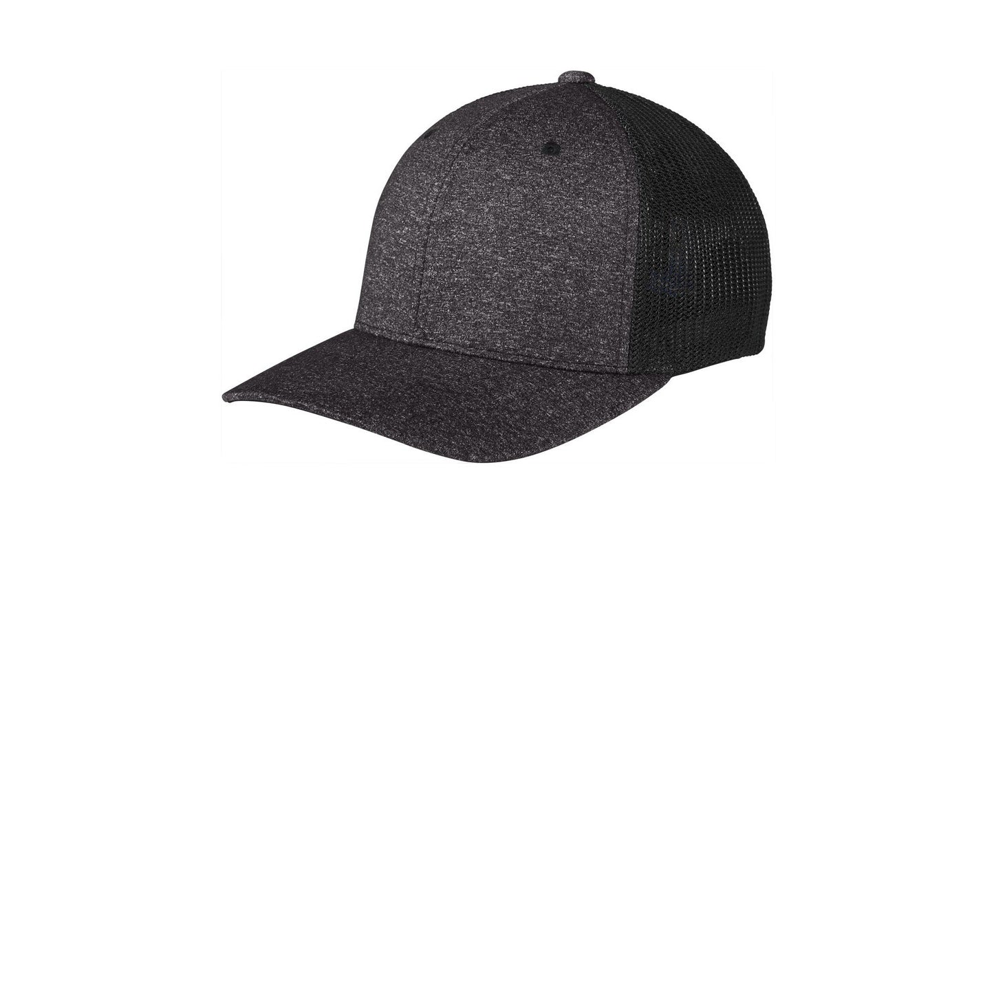 Port Authority-Port Authority ® Flexfit ® Melange Mesh Back Trucker Cap C302-MedTech-1