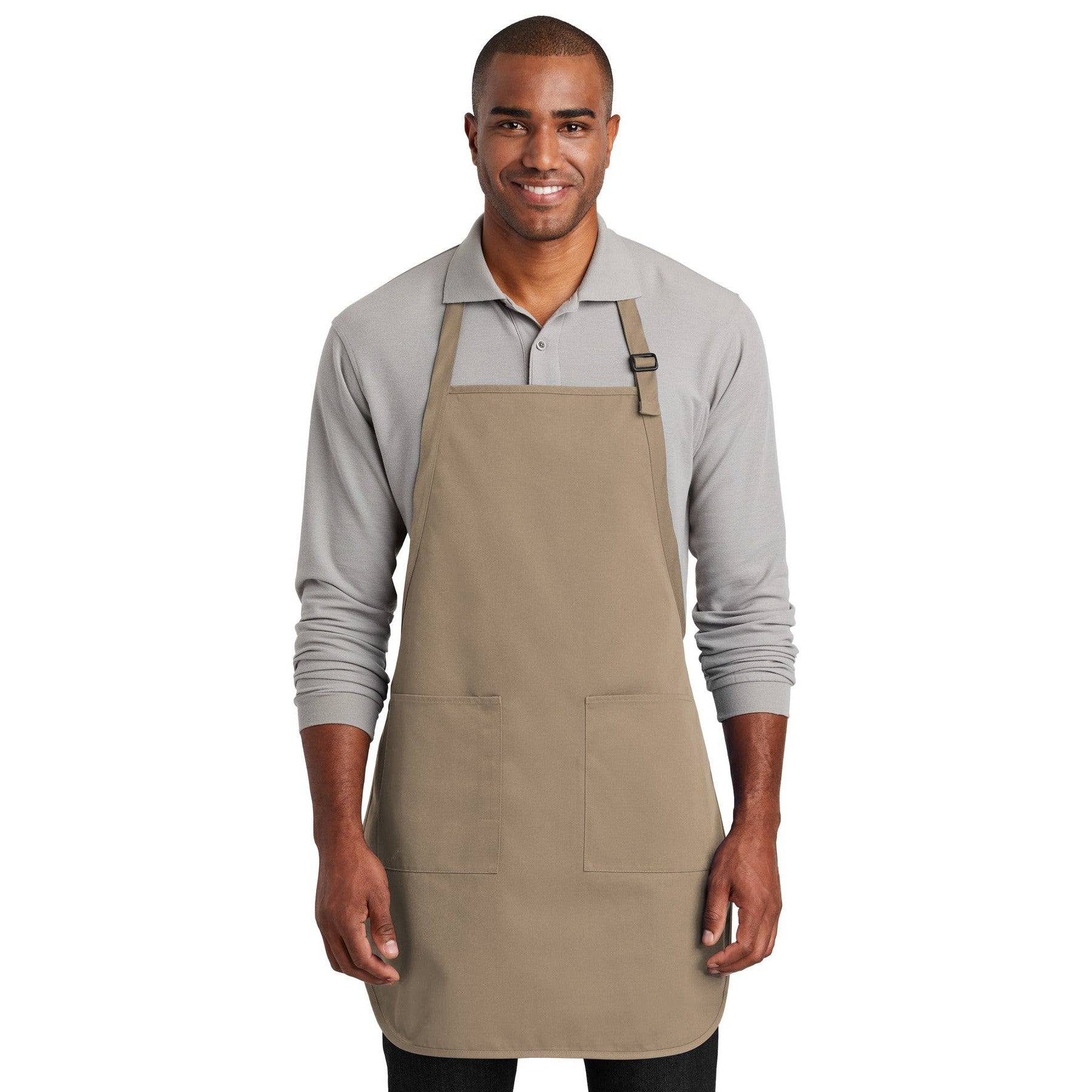 Port Authority-Port Authority ® Full-Length Two-Pocket Bib Apron. A600-MedTech-4