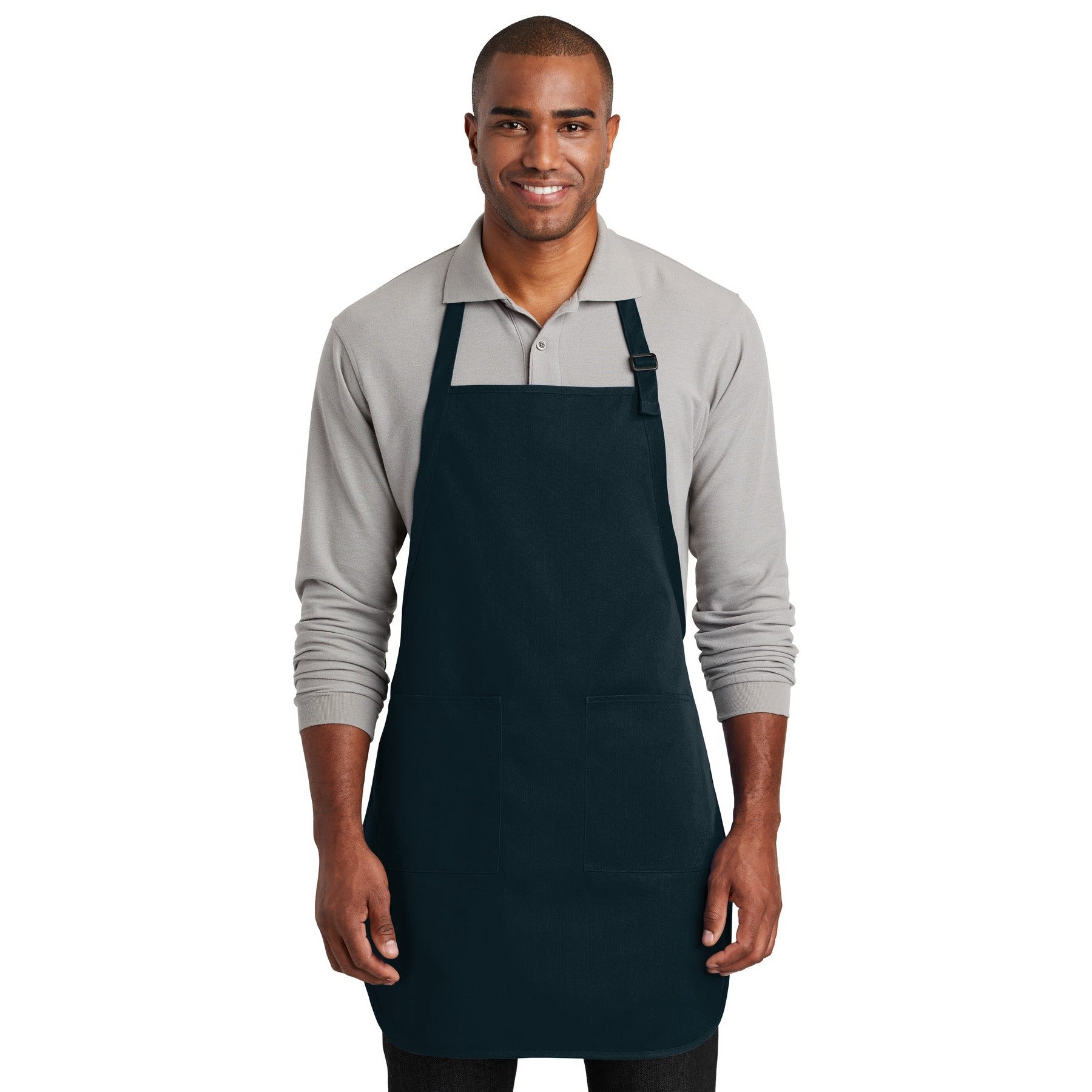 Port Authority-Port Authority ® Full-Length Two-Pocket Bib Apron. A600-MedTech-5