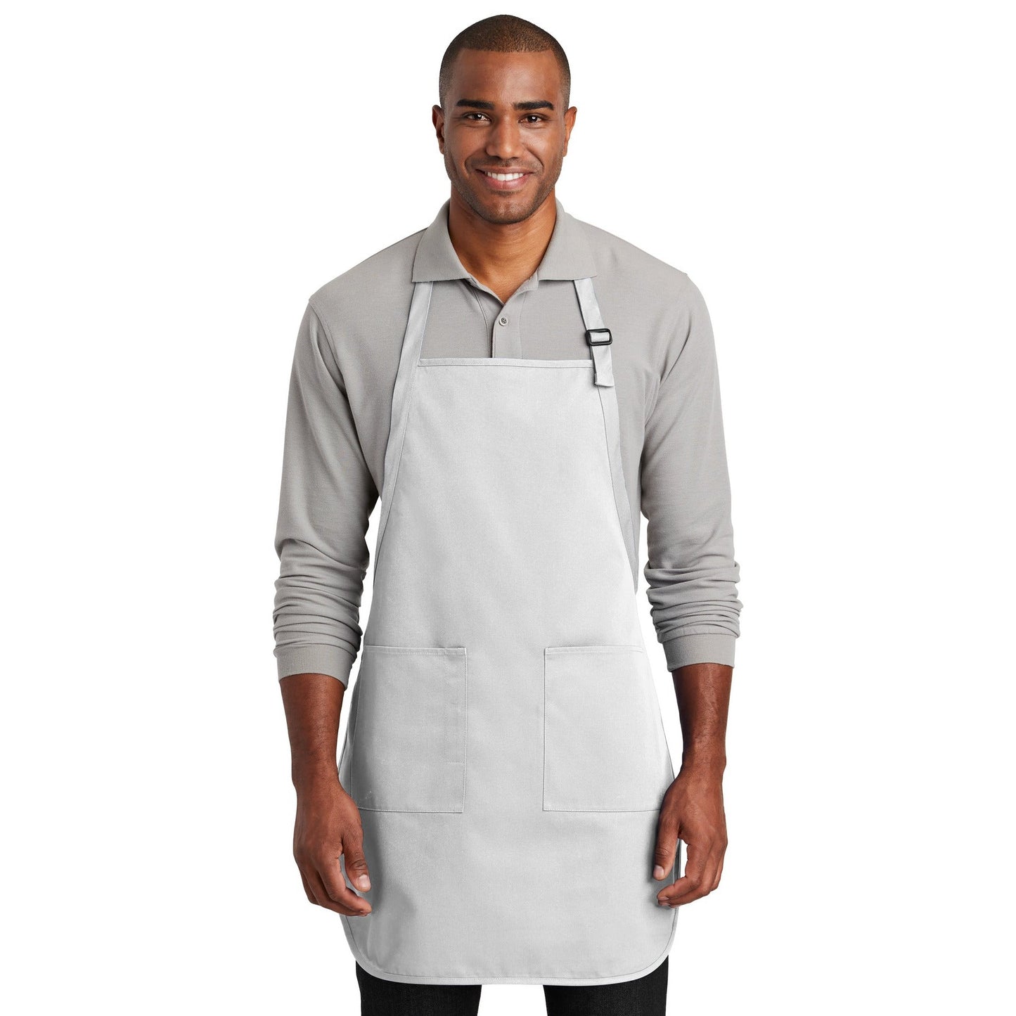 Port Authority-Port Authority ® Full-Length Two-Pocket Bib Apron. A600-MedTech-10