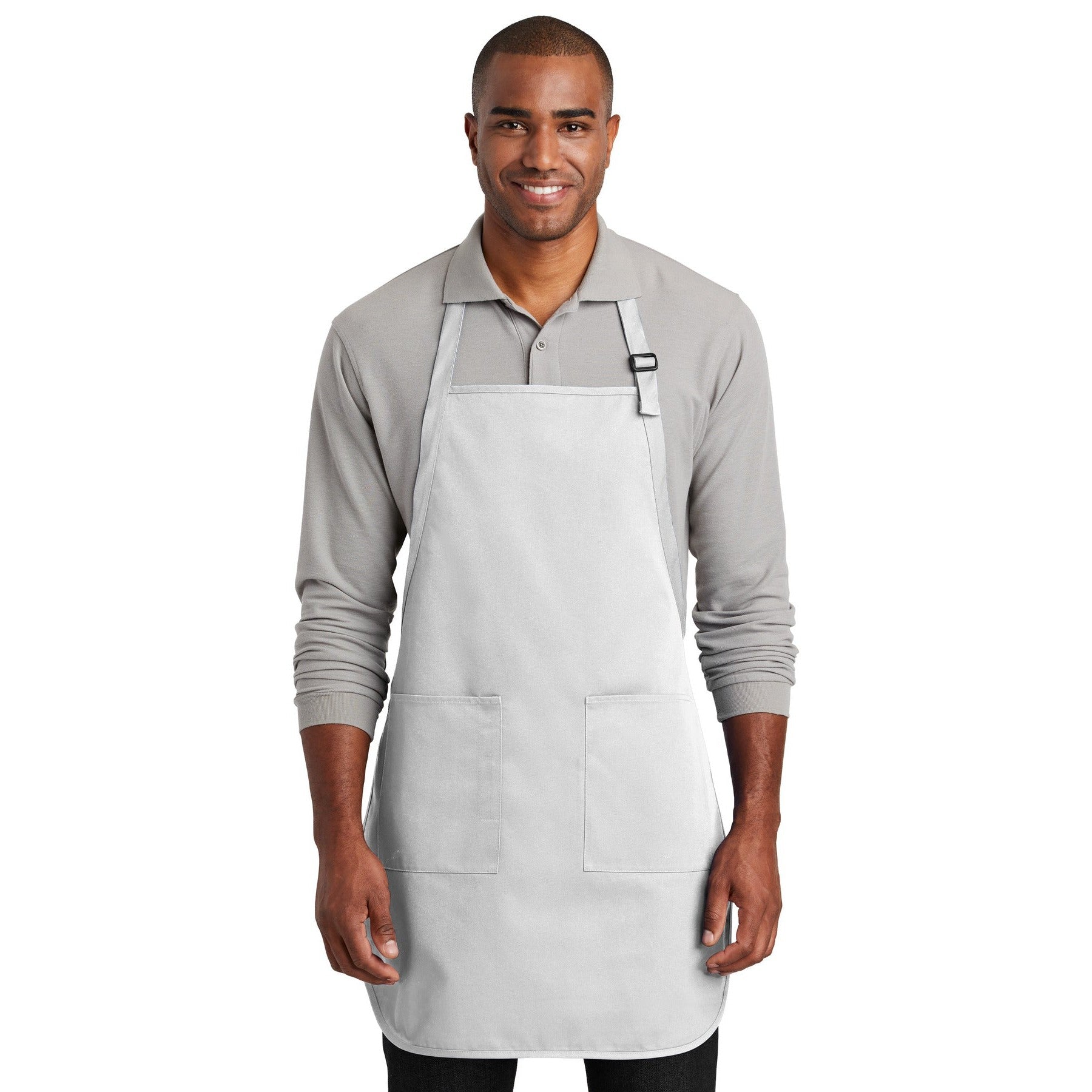 Port Authority-Port Authority ® Full-Length Two-Pocket Bib Apron. A600-MedTech-10
