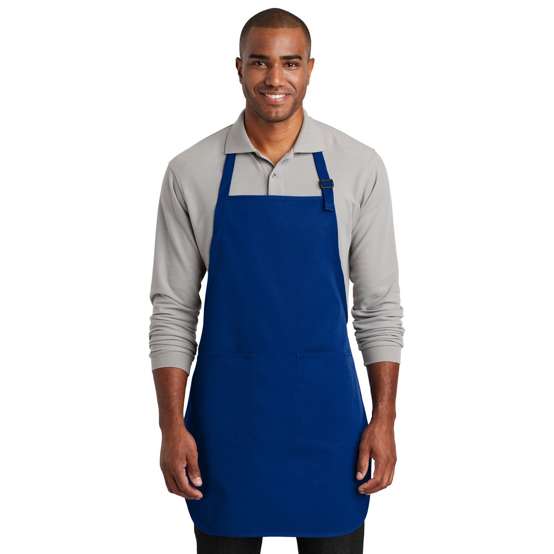 Port Authority-Port Authority ® Full-Length Two-Pocket Bib Apron. A600-MedTech-8