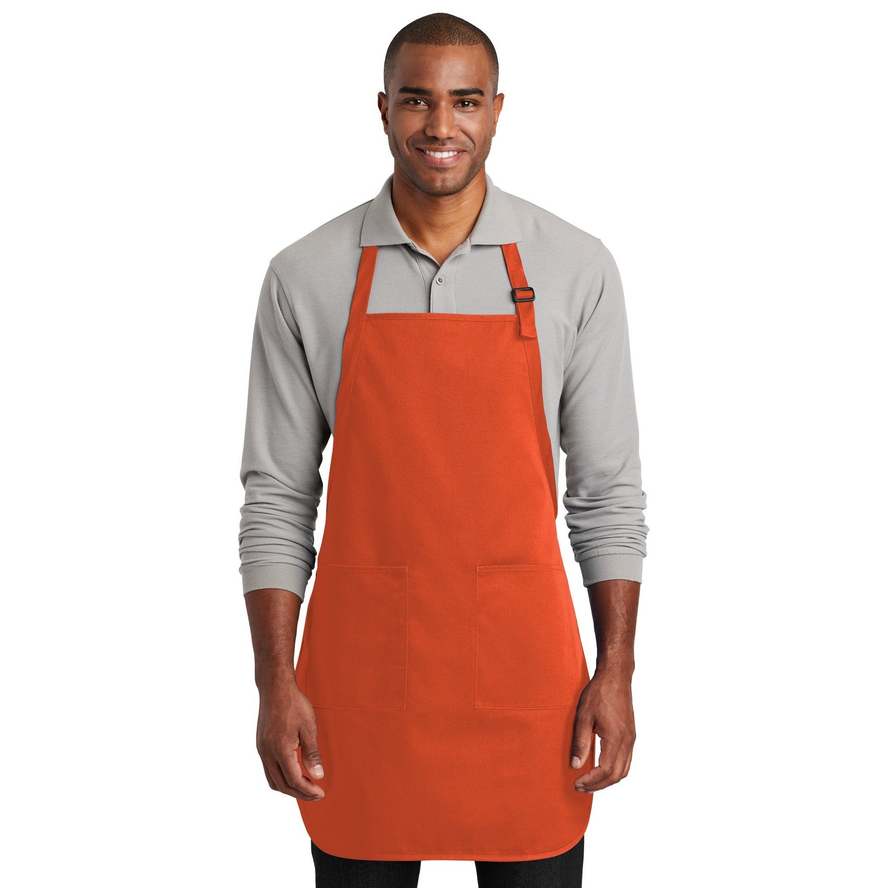 Port Authority-Port Authority ® Full-Length Two-Pocket Bib Apron. A600-MedTech-6
