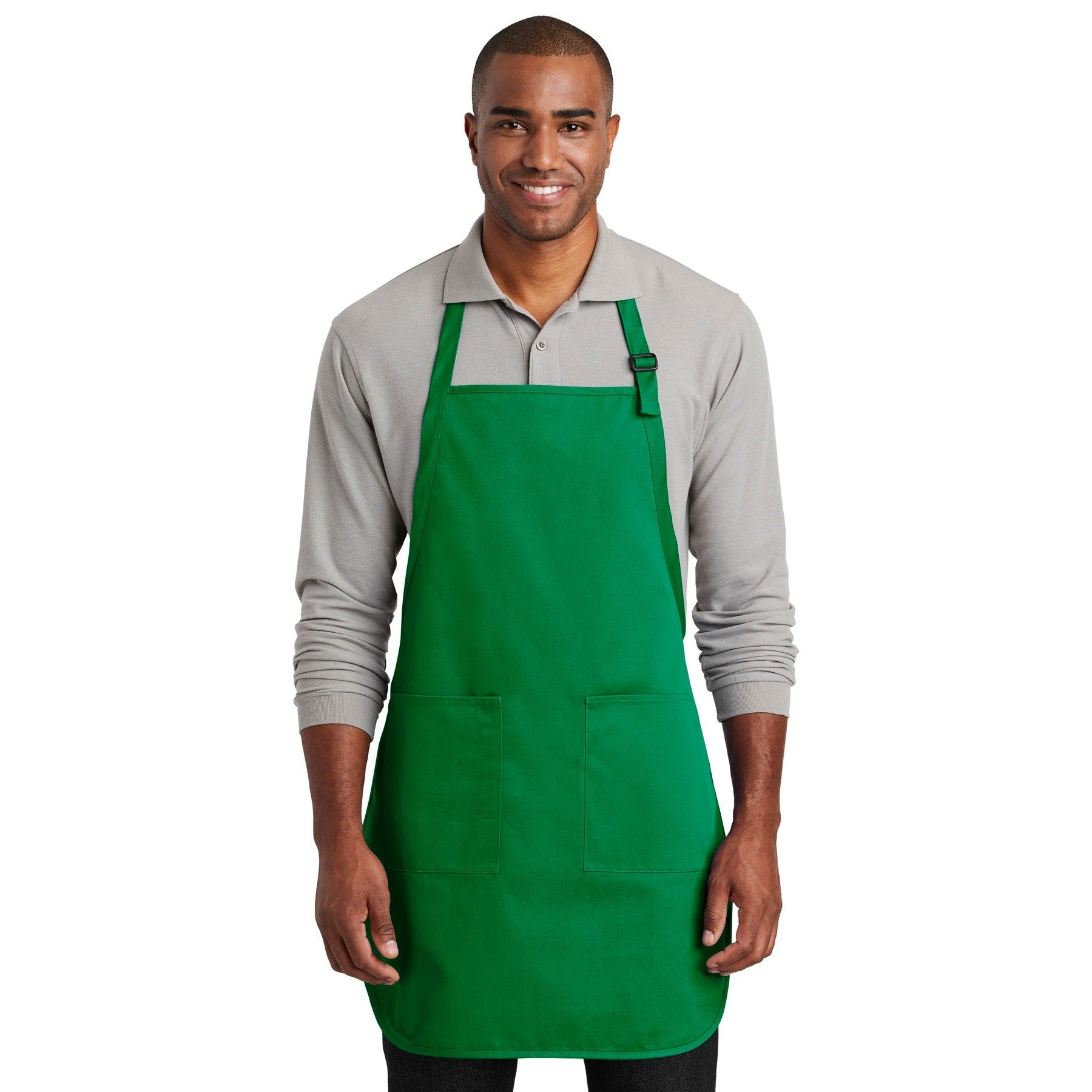 Port Authority-Port Authority ® Full-Length Two-Pocket Bib Apron. A600-MedTech-3