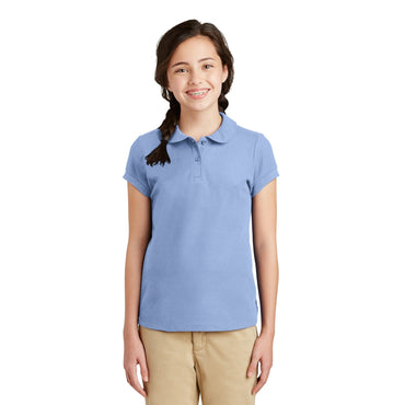 Port Authority-Port Authority® Girls Silk Touch™ Peter Pan Collar Polo. YG503-MedTech-2