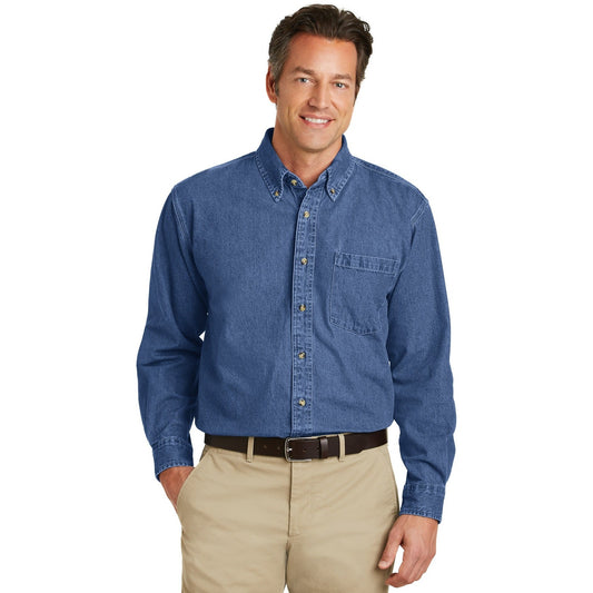 Port Authority-Port Authority® Heavyweight Denim Shirt. S100-MedTech-1