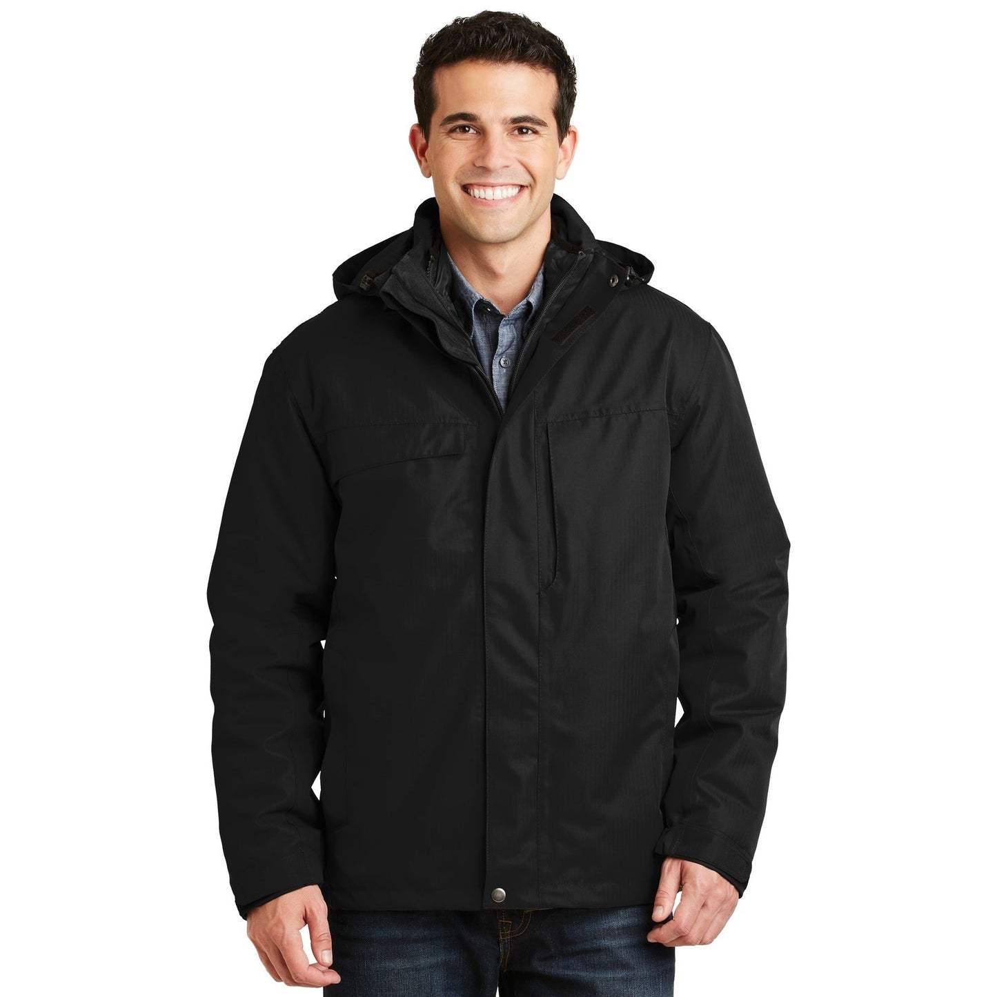 Port Authority-Port Authority® Herringbone 3-in-1 Parka. J302-MedTech-1