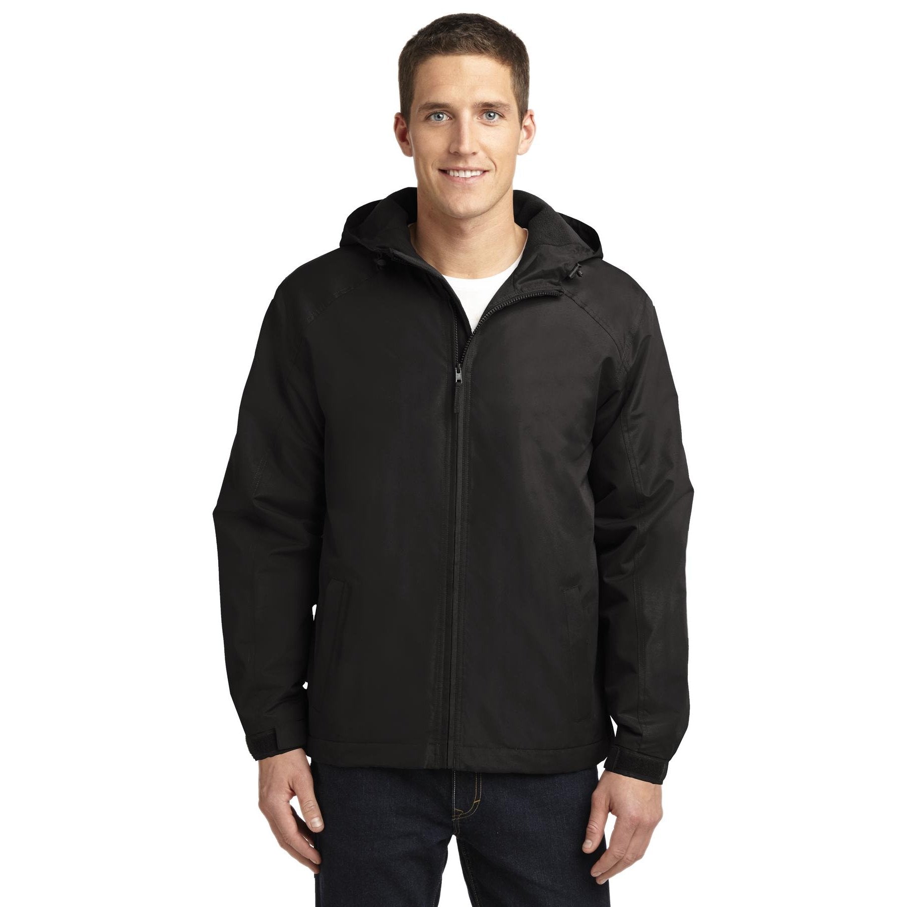 Port Authority-Port Authority® Hooded Charger Jacket. J327-MedTech-2