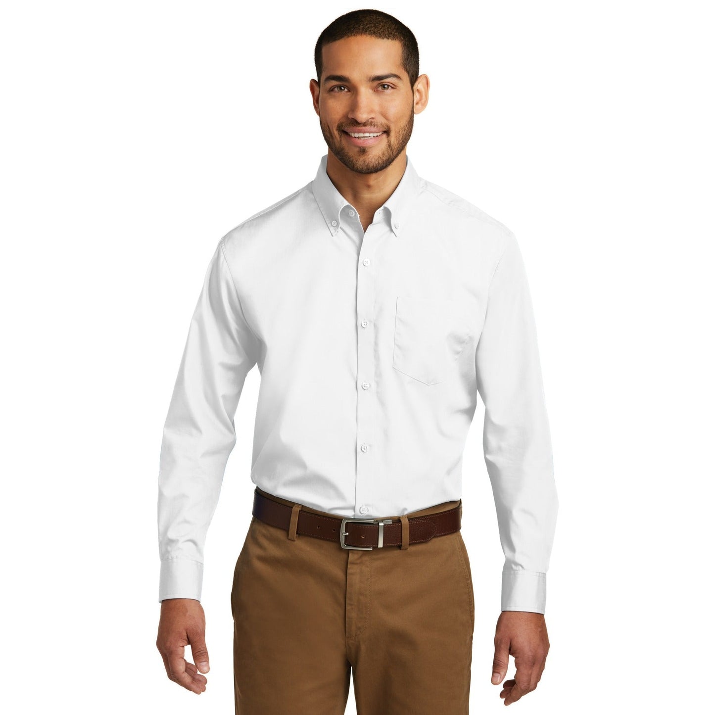 Port Authority-Port Authority® Long Sleeve Carefree Poplin Shirt. W100-MedTech-10