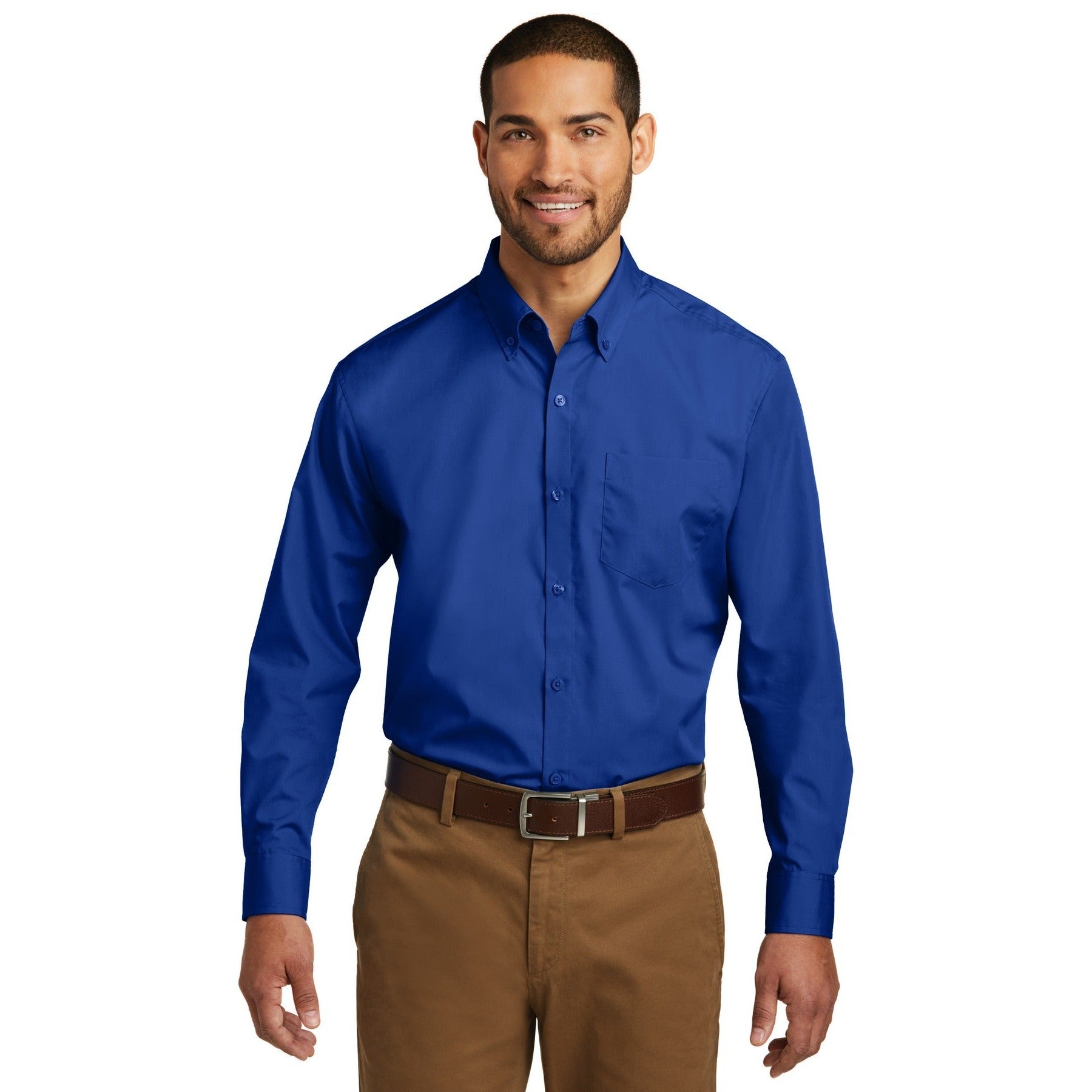 Port Authority-Port Authority® Long Sleeve Carefree Poplin Shirt. W100-MedTech-9