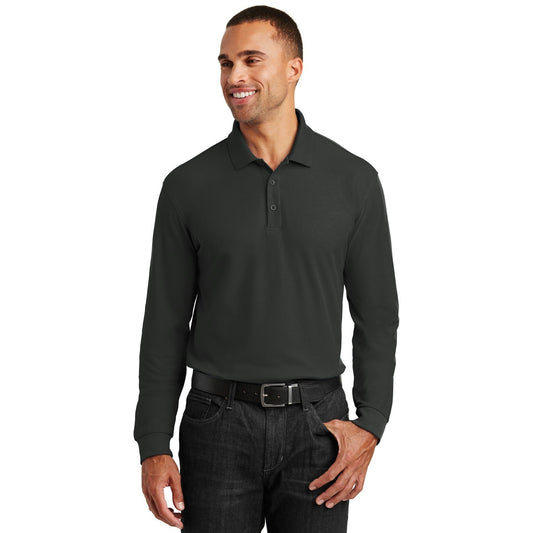 Port Authority-Port Authority® Long Sleeve Core Classic Pique Polo. K100LS-MedTech-1
