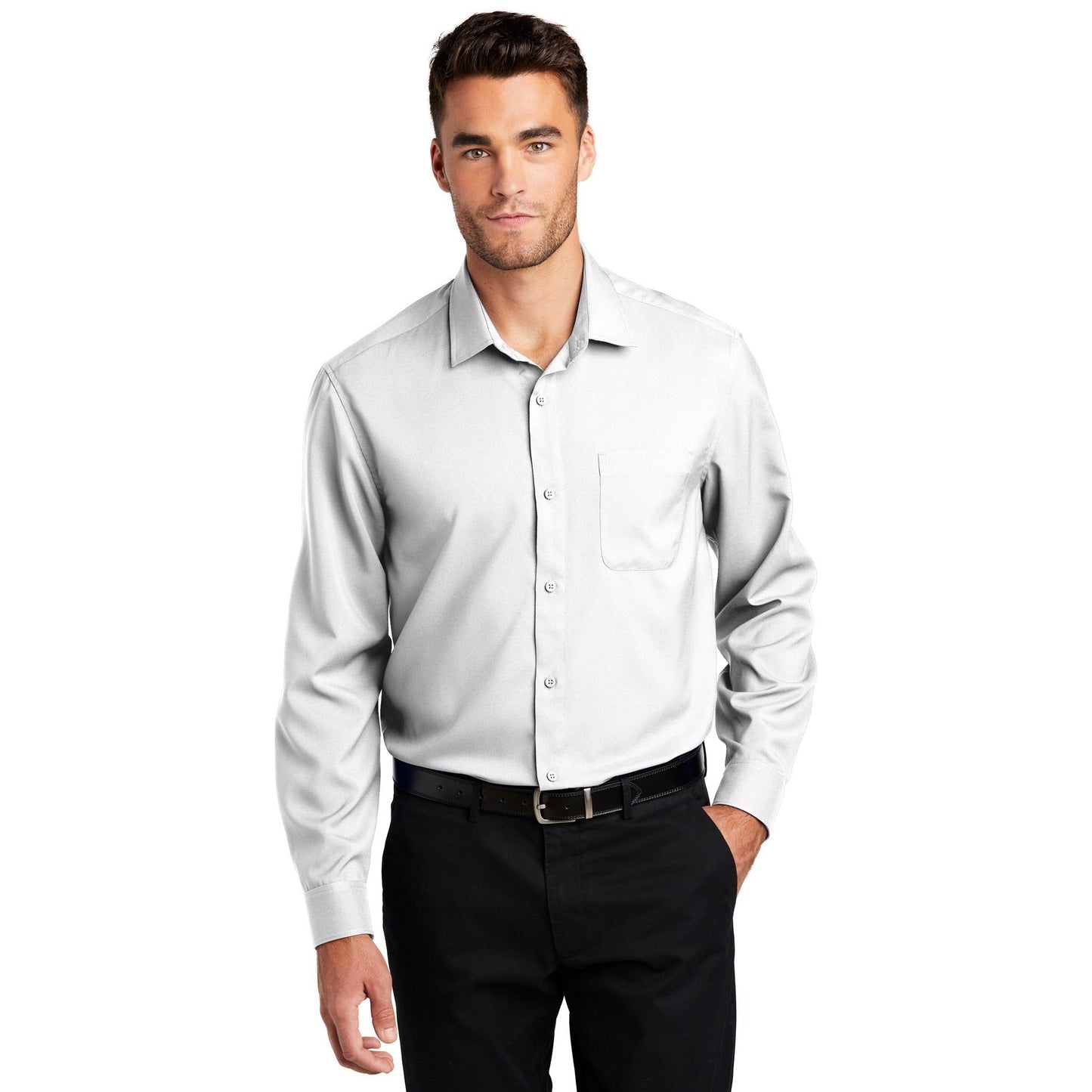 Port Authority-Port Authority ® Long Sleeve Performance Staff Shirt W401-MedTech-6