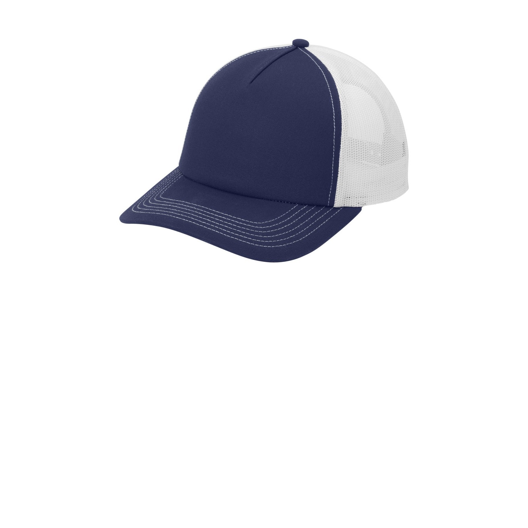 Port Authority-Port Authority® Low-Profile Snapback 5-Panel Trucker Cap C115LP-MedTech-6