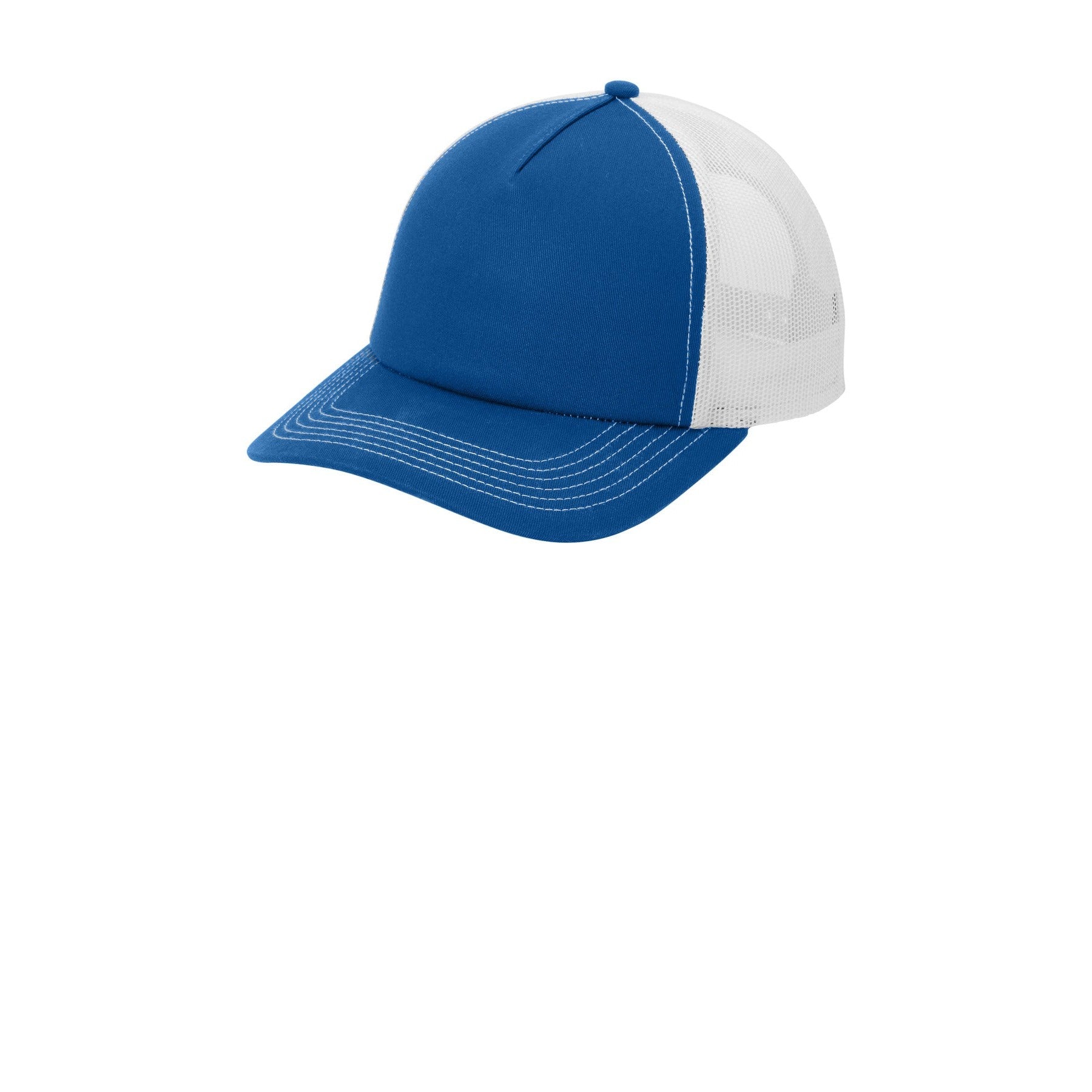 Port Authority-Port Authority® Low-Profile Snapback 5-Panel Trucker Cap C115LP-MedTech-5