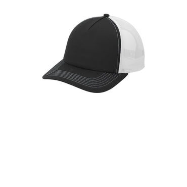 Port Authority-Port Authority® Low-Profile Snapback 5-Panel Trucker Cap C115LP-MedTech-2