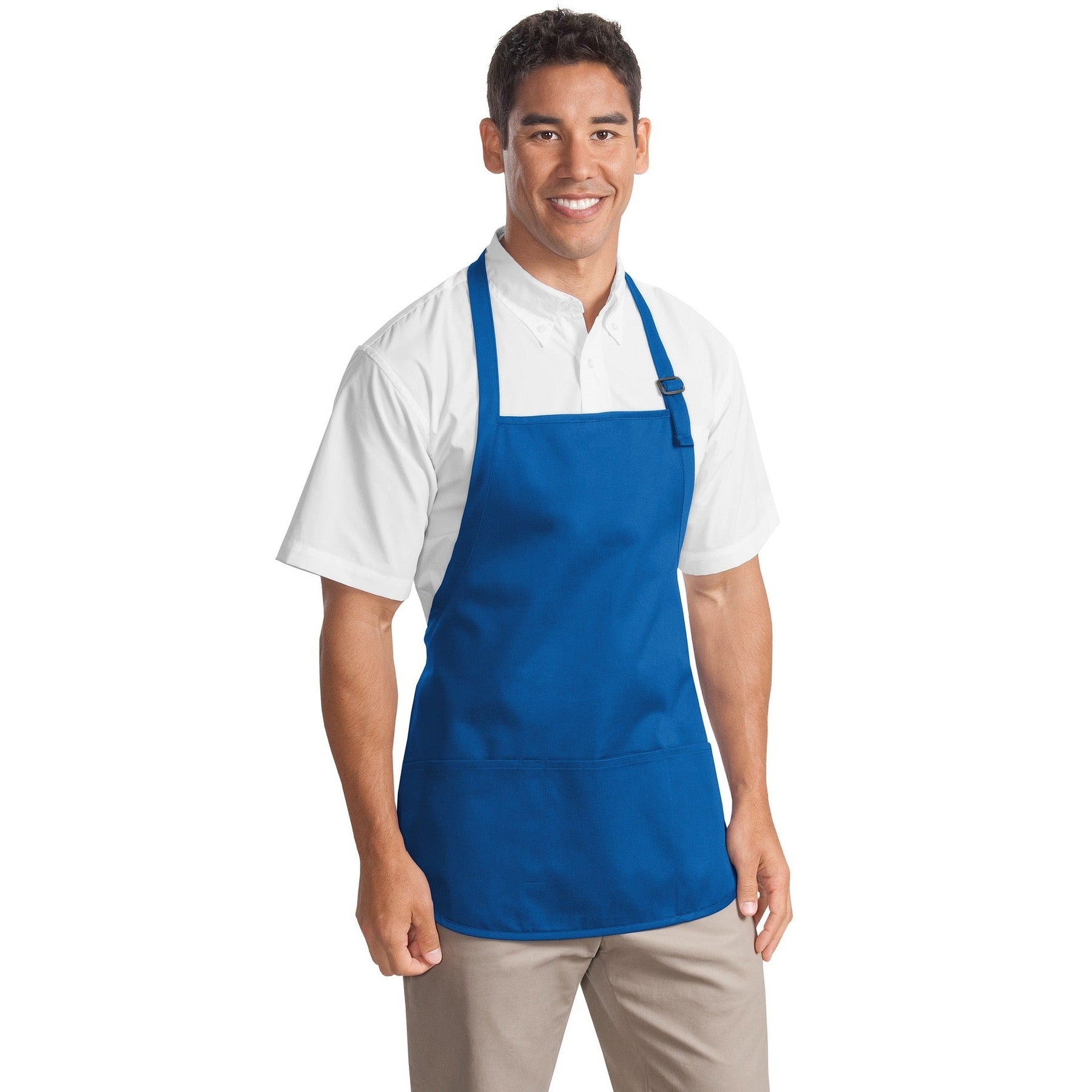 Port Authority-Port Authority® Medium-Length Apron with Pouch Pockets. A510-MedTech-7