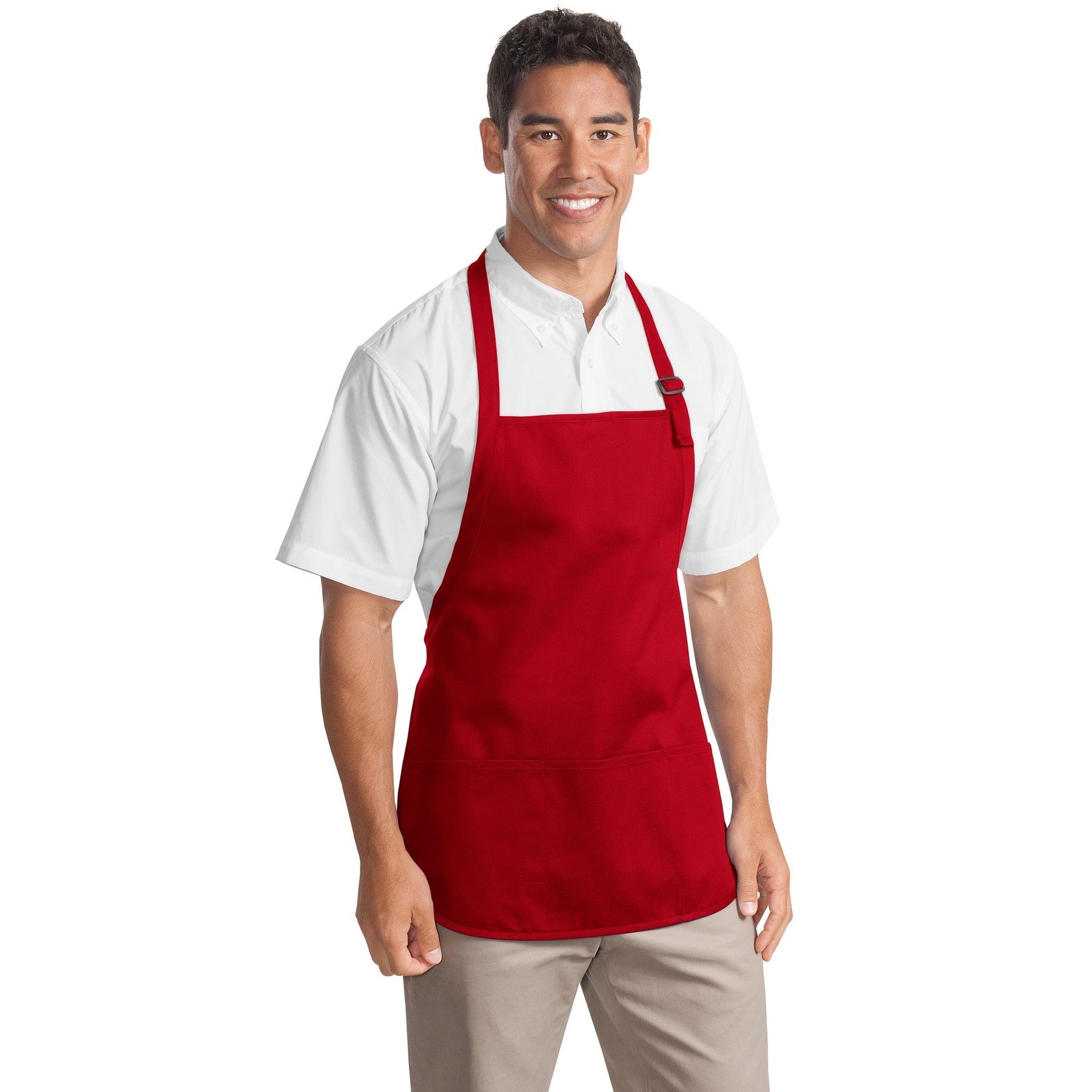 Port Authority-Port Authority® Medium-Length Apron with Pouch Pockets. A510-MedTech-6