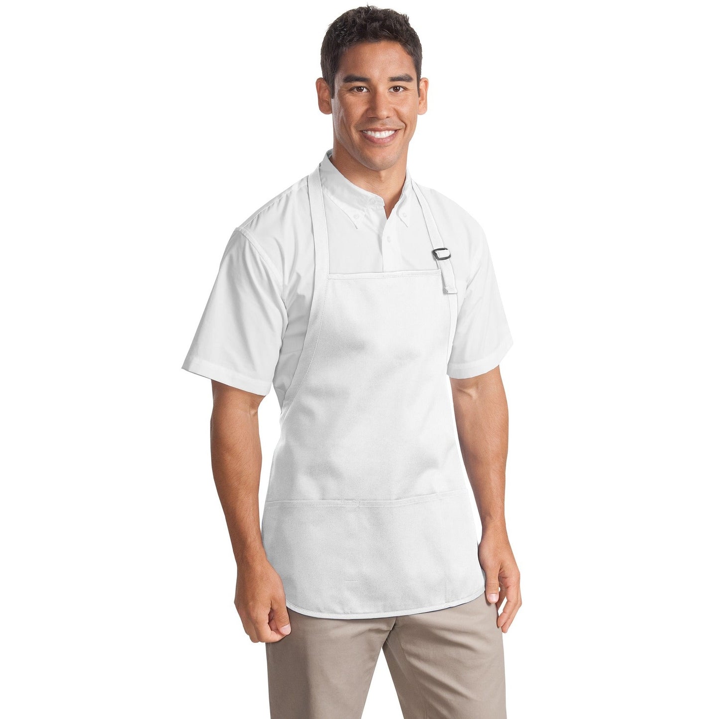 Port Authority-Port Authority® Medium-Length Apron with Pouch Pockets. A510-MedTech-9