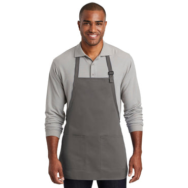 Port Authority-Port Authority ® Medium-Length Two-Pocket Bib Apron. A601-MedTech-2