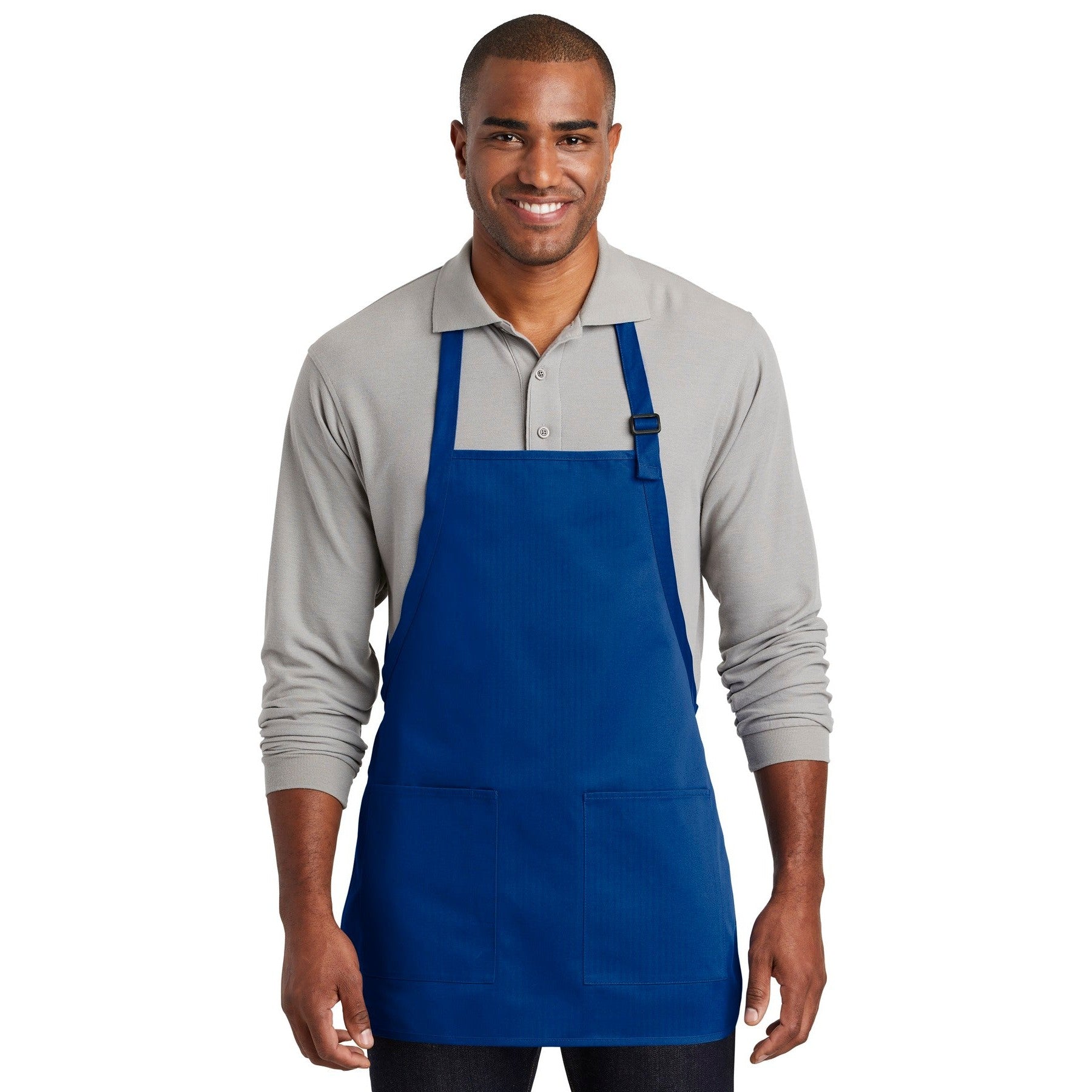 Port Authority-Port Authority ® Medium-Length Two-Pocket Bib Apron. A601-MedTech-6
